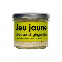 Lieu jaune au gingembre et citron vert